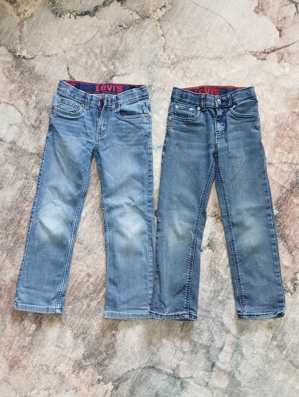 Boy's Levi's Light & Medium Blue Straight Jeans